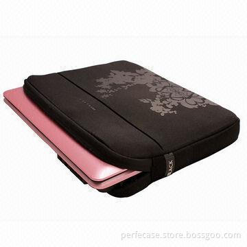 Neoprene Laptop Sleeve, Thick Silkscreen Printing, Quality Twill Lining Inside